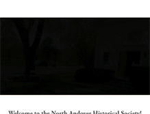 Tablet Screenshot of northandoverhistoricalsociety.org